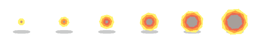 Explosion source sprite strip
