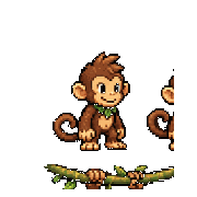 Monkey run animation loop