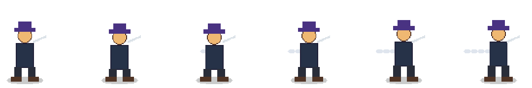 Rogue dash source sprite strip