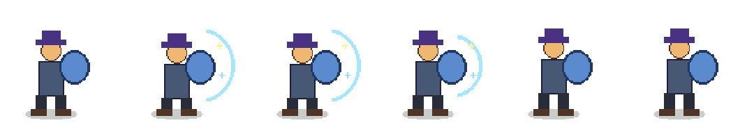 Shield block source sprite strip