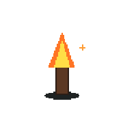 Torch flame animation loop
