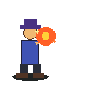 Wizard fireball animation loop
